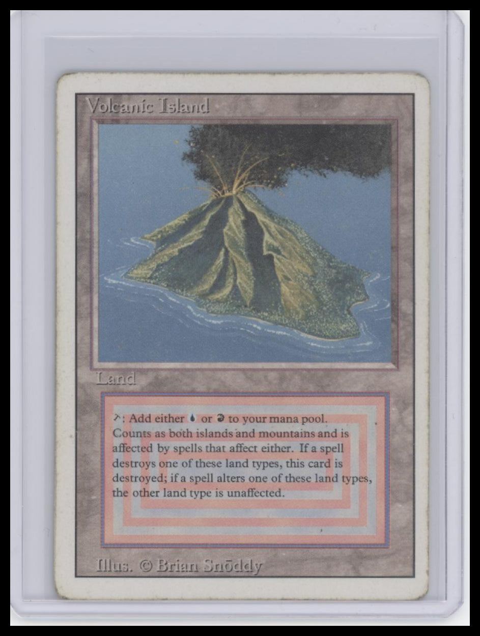 MTG Volcanic Island Revised Edition - Front