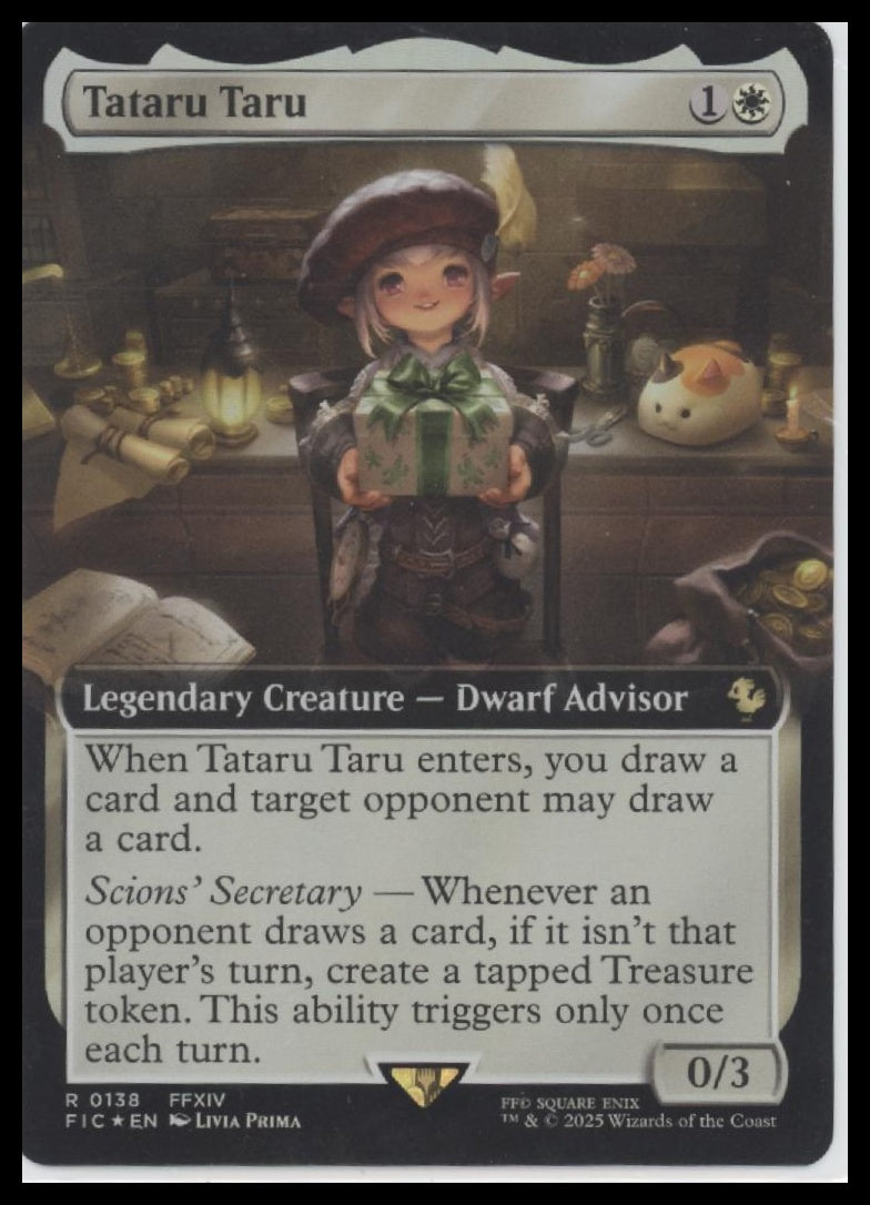 Tataru Taru (Extended Art) Commander: FINAL FANTASY #138 Foil - Front