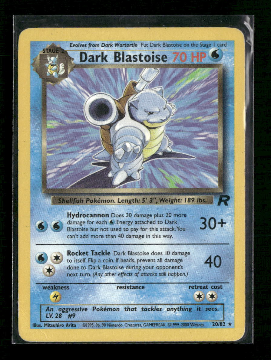 Dark Blastoise (20) Team Rocket #20/82 - Front