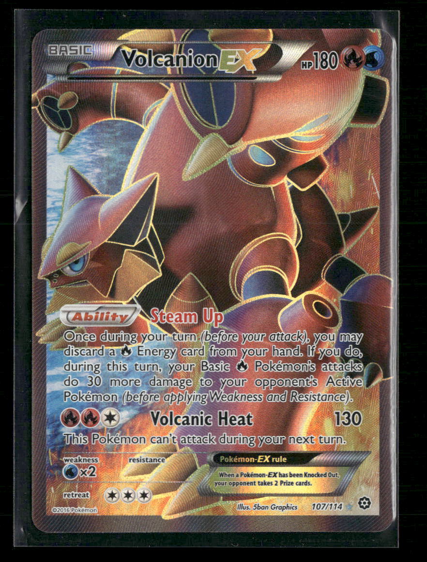 Volcanion EX (Full Art) XY - Steam Siege #107/114 - Front