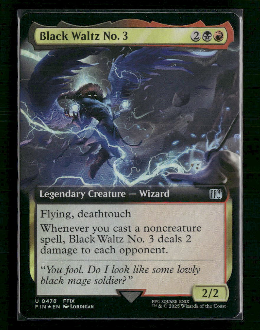 Black Waltz No. 3 (Extended Art) FINAL FANTASY #478 Foil - Front