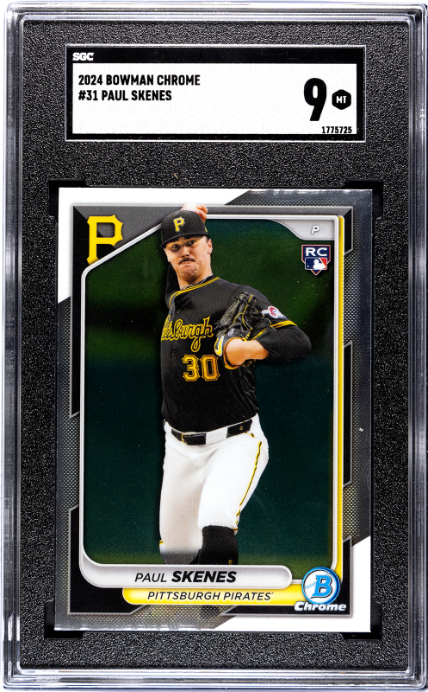 Paul Skenes 2024 Bowman Chrome #31 SGC 9 - Front