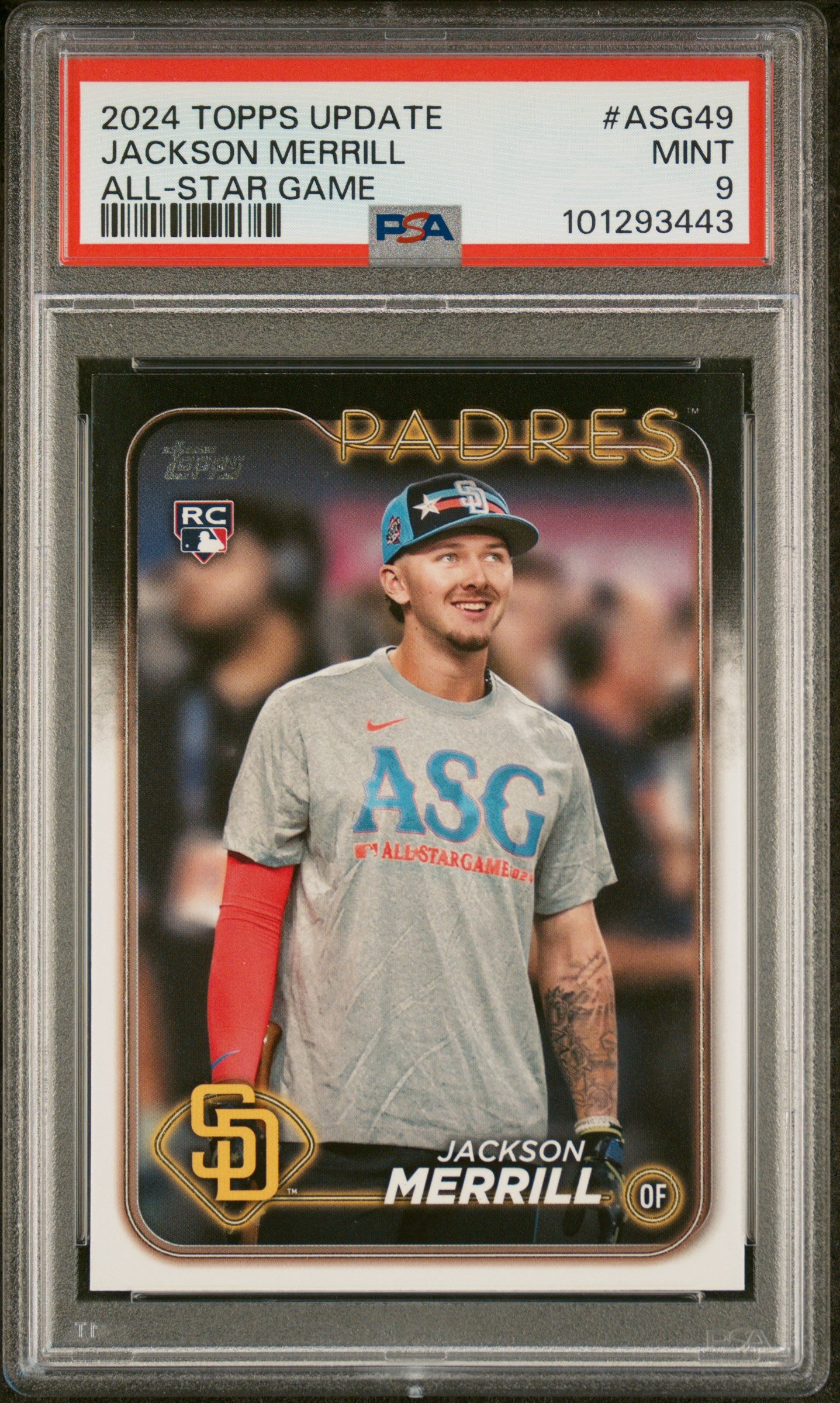 Jackson Merrill 2024 Topps Update 2024 All-Star Game #ASG49 PSA 9 - Front