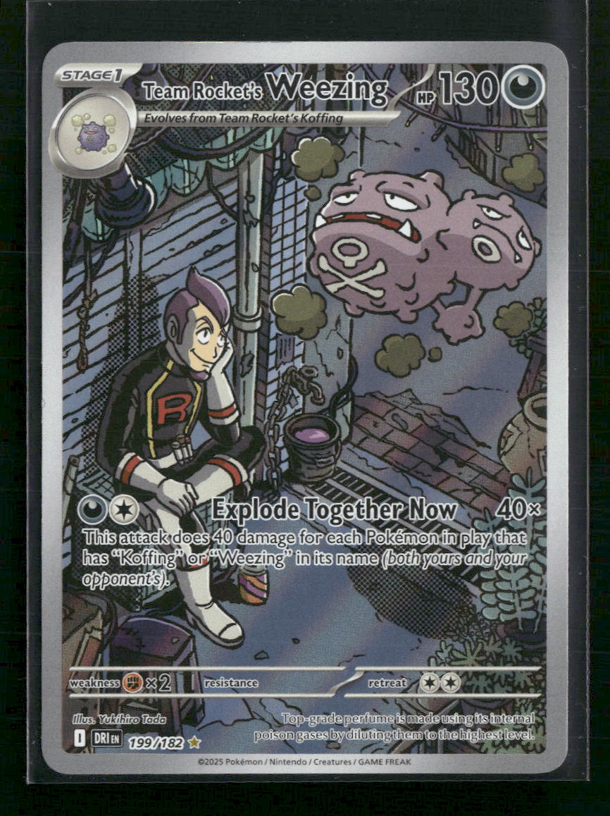 Team Rocket's Weezing SV10: Destined Rivals #199/182 - Front