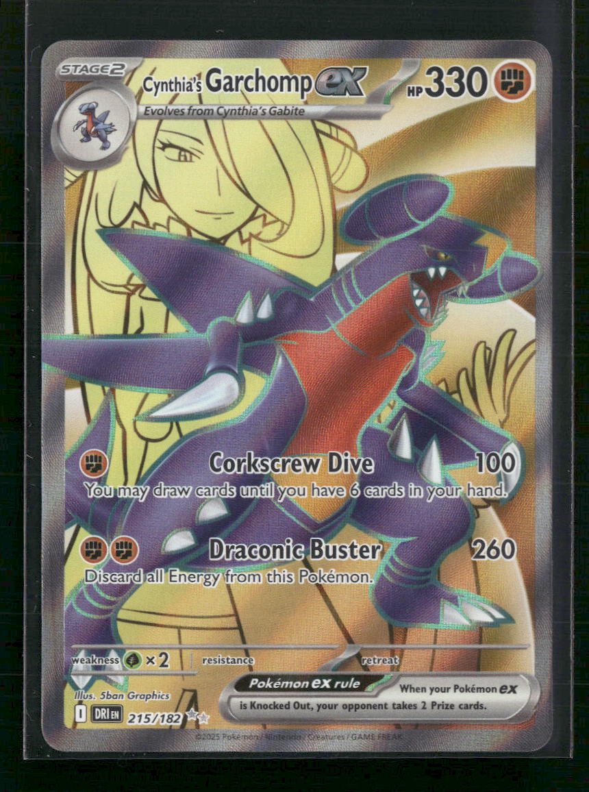 Cynthia's Garchomp ex SV10: Destined Rivals #215/182 - Front