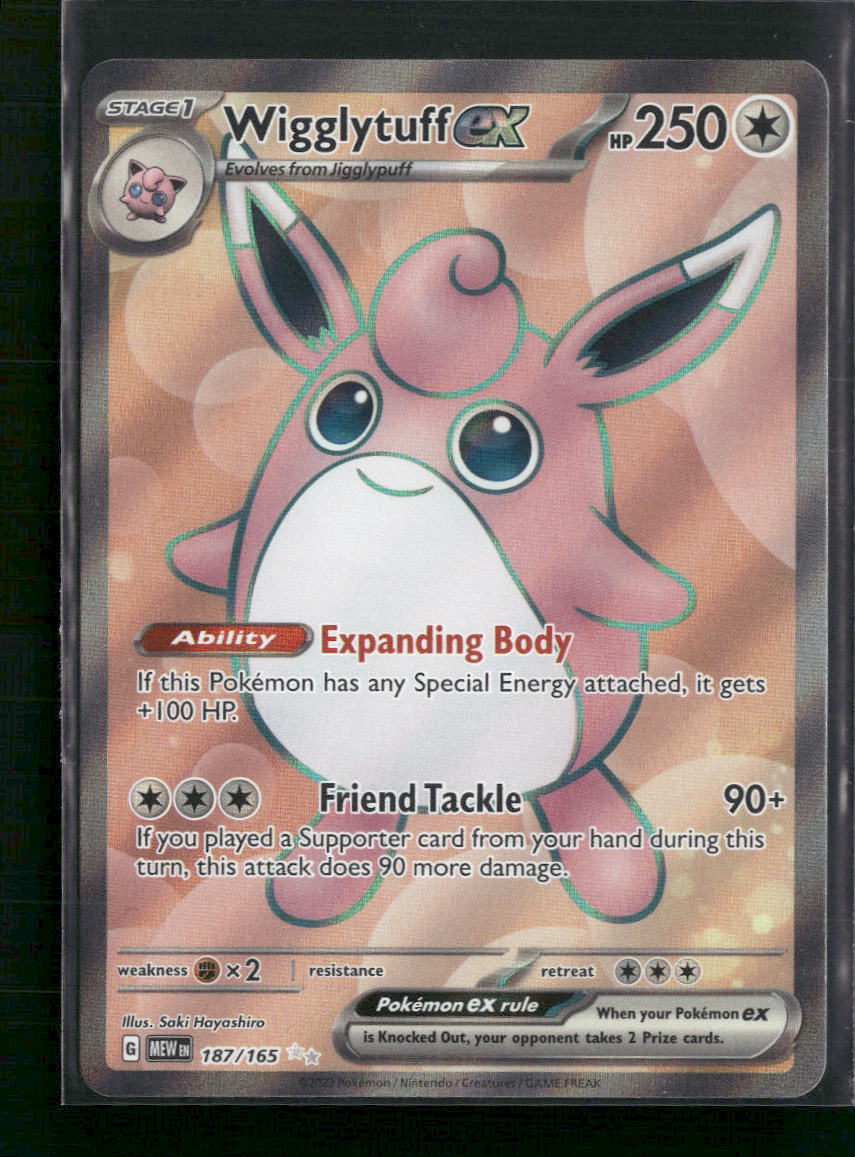 Wigglytuff ex SV: Scarlet & Violet 151 #187/165 - Front