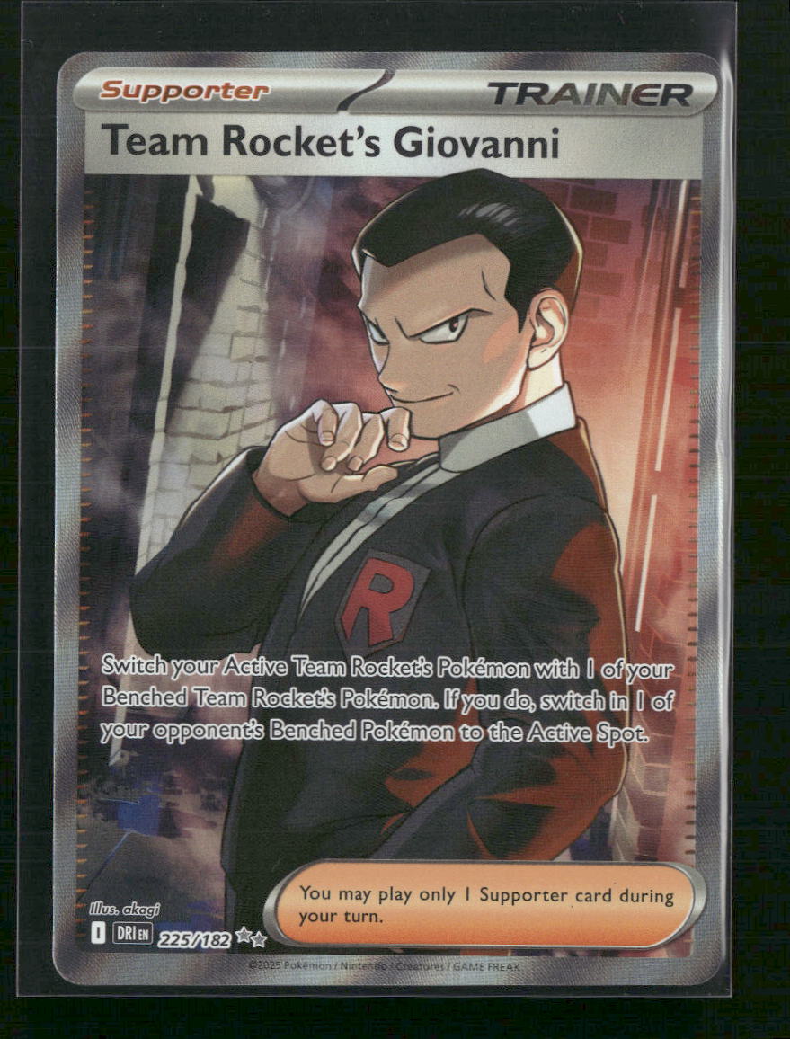Team Rocket's Giovanni SV10: Destined Rivals #225/182 - Front