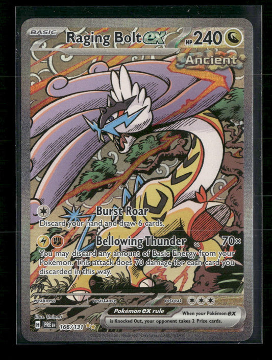 Raging Bolt ex SV: Prismatic Evolutions #166/131 - Front