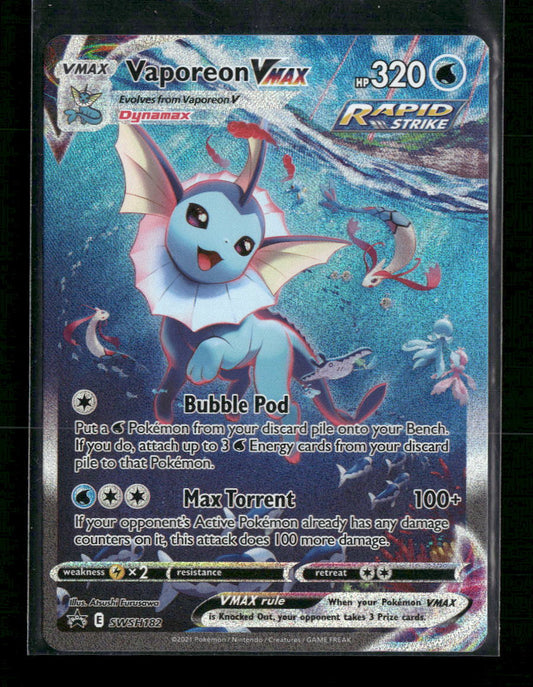 Vaporeon VMAX SWSH: Sword & Shield Promo Cards #SWSH182 - Front