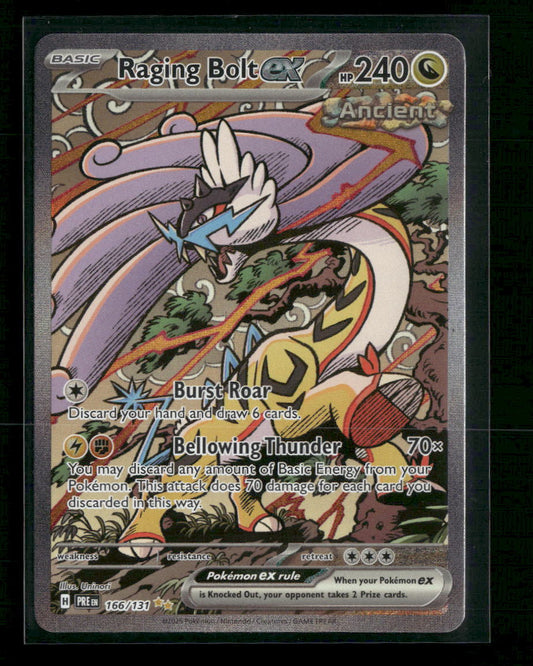 Raging Bolt ex SV: Prismatic Evolutions #166/131 - Front