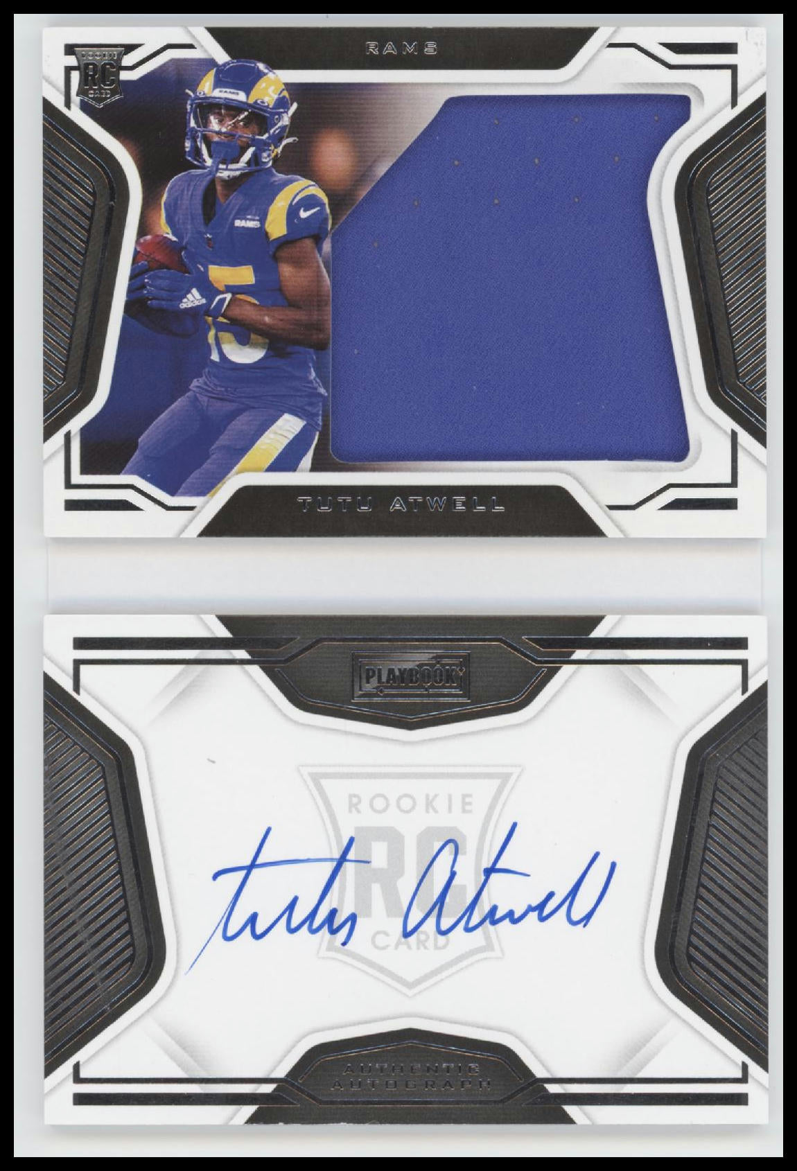 Tutu Atwell 2021 Panini Playbook #222 #/299 - Front