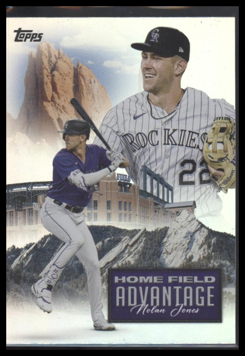Nolan Jones 2024 Topps Update #HFA-26 Home Field Advantage - Front