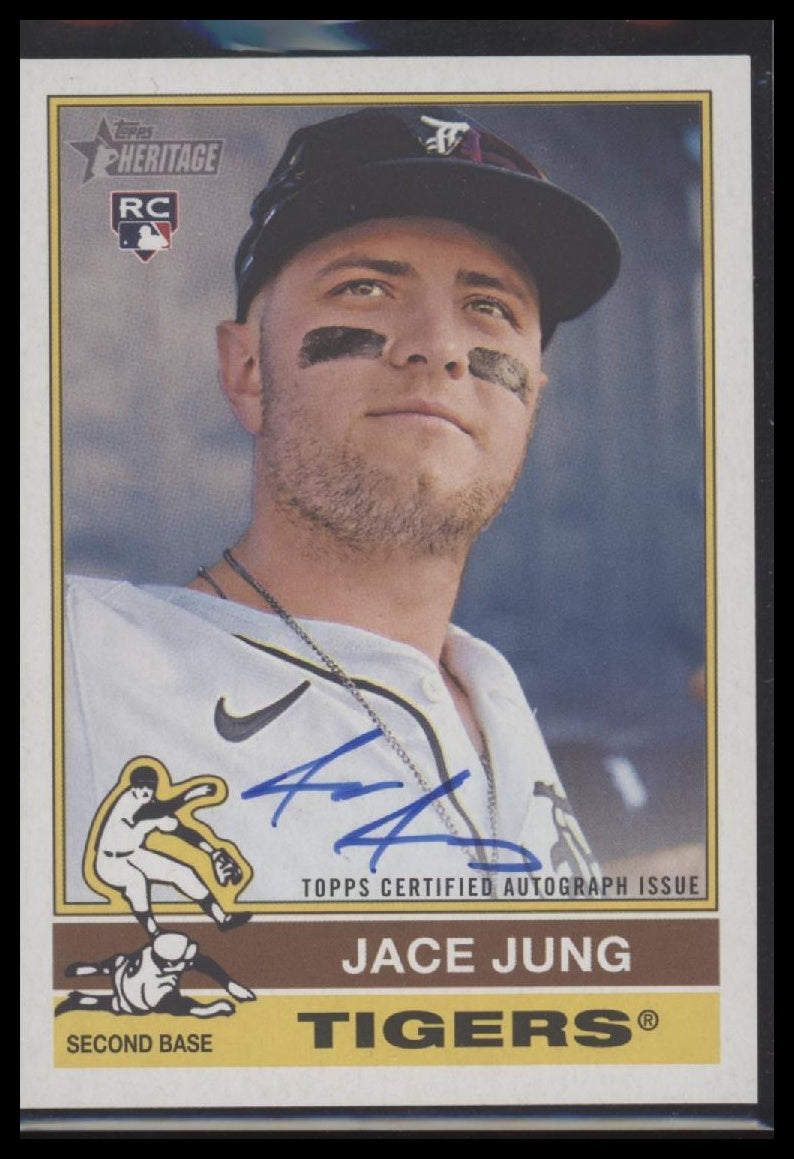 Jace Jung 2025 Topps Heritage #ROA-JJ Real One Autographs - Front
