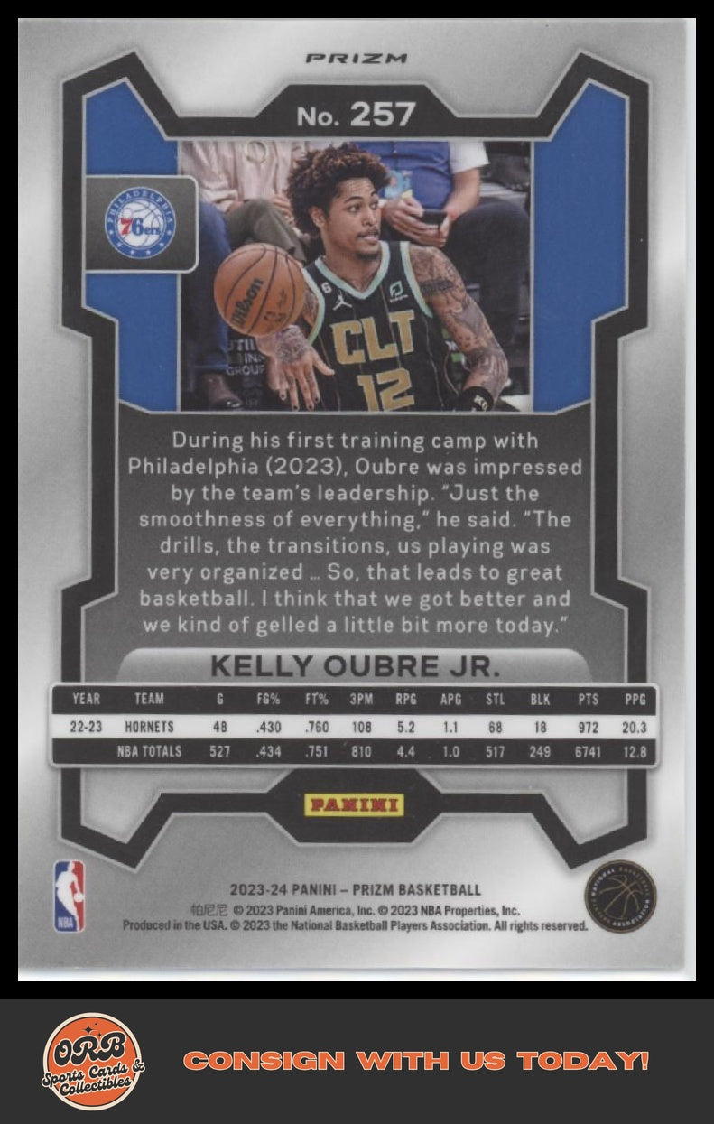 Kelly Oubre Jr. 2023-24 Panini Prizm #257 Prizms Green - Back