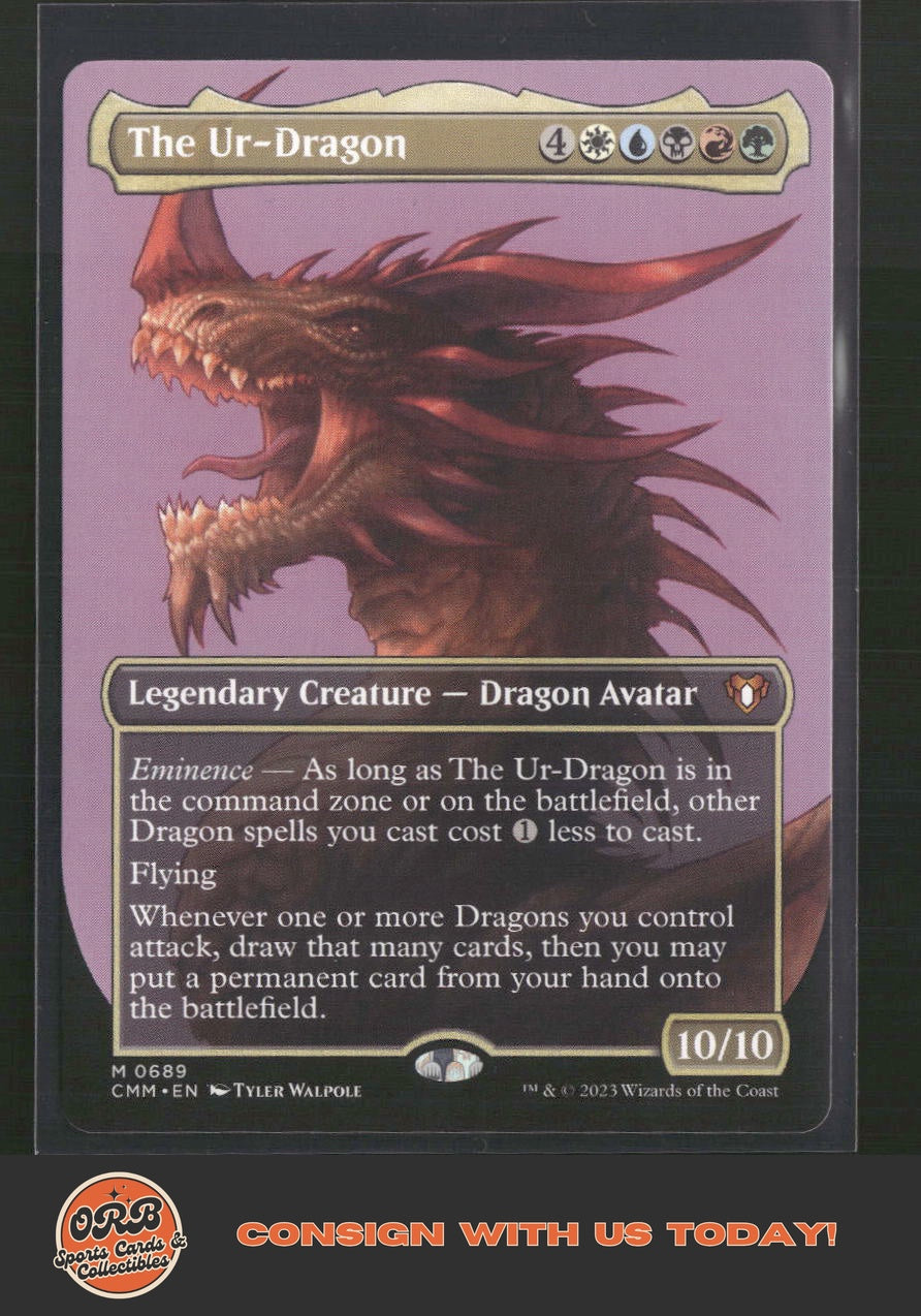 The Ur-Dragon (Borderless) Commander Masters #689 - Front