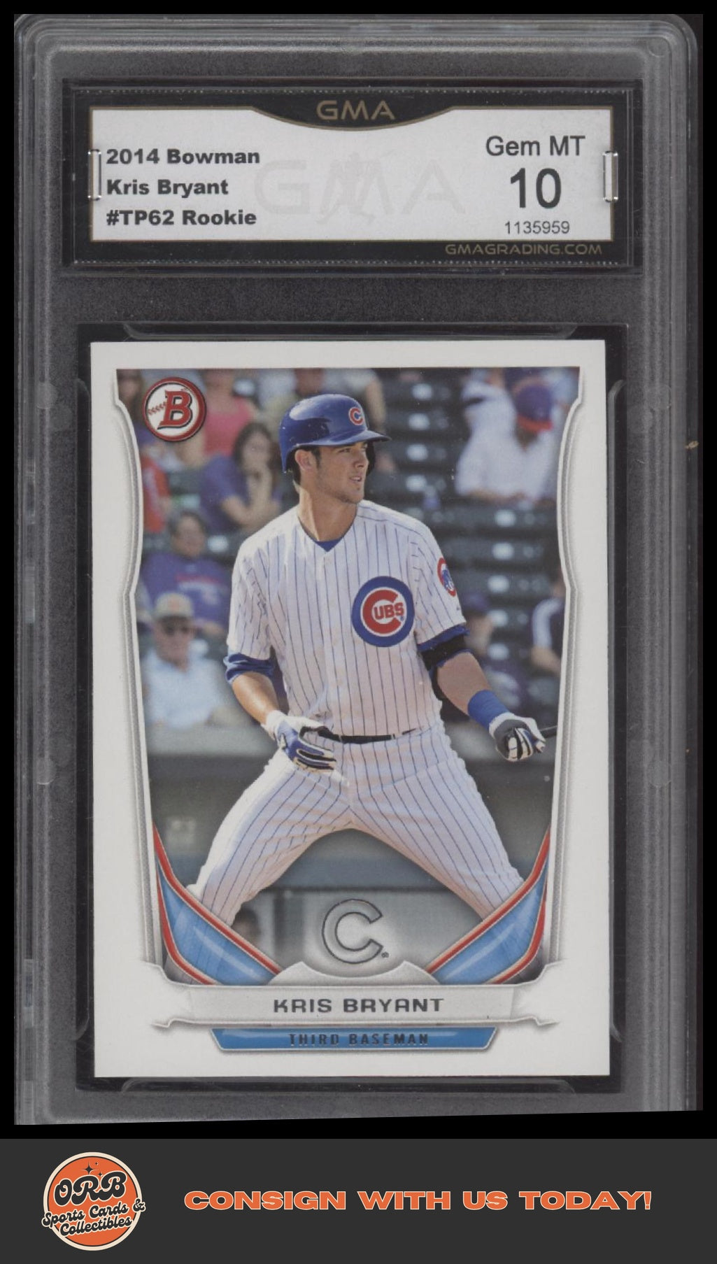 Kris Bryant 2014 Bowman Draft Top Prospects GMA 10 - Front