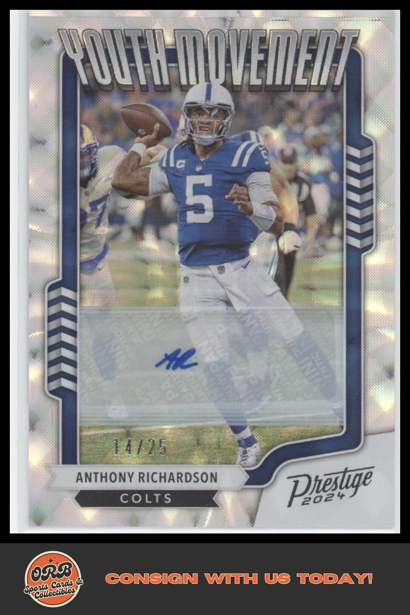 Anthony Richardson 2024 Panini Prestige Youth Movement #/25 - Front