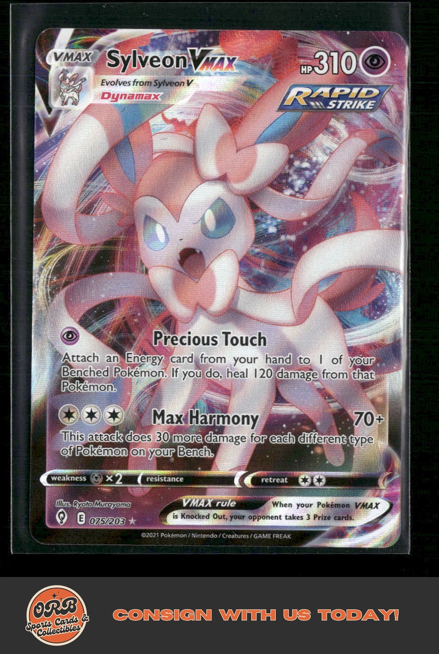 Sylveon VMAX SWSH07: Evolving Skies #075/203 - Front