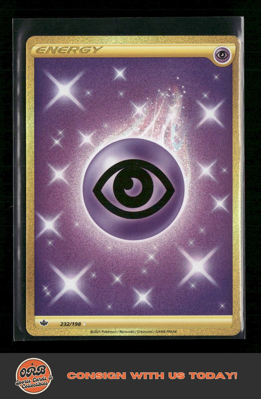 Psychic Energy (Secret) SWSH06: Chilling Reign #232/198 - Front