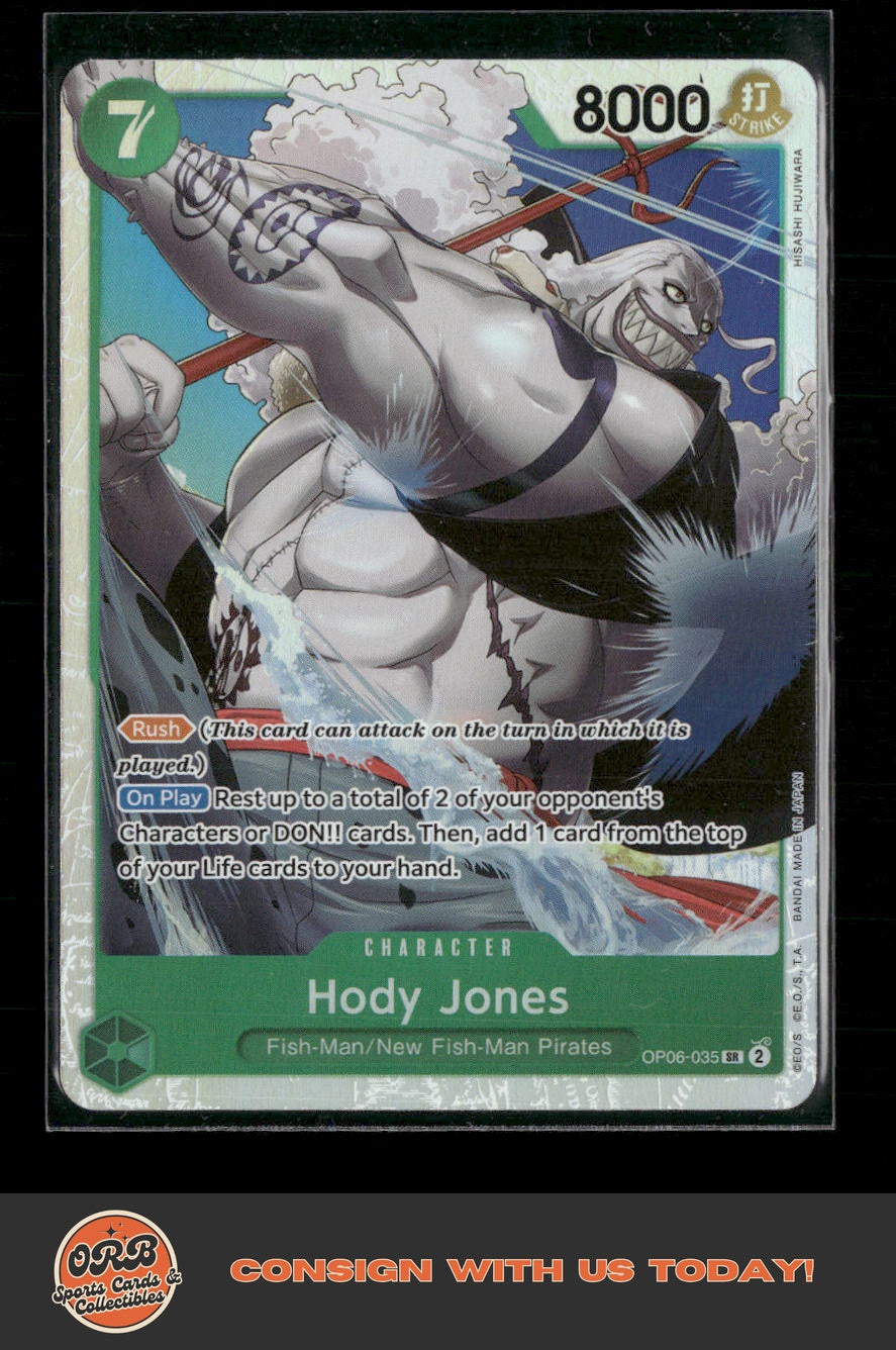 Hody Jones (035) Wings of the Captain #OP06-035 - Front