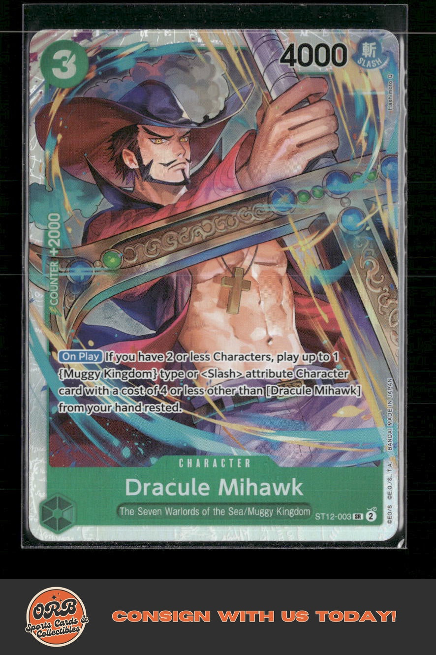 Dracule Mihawk Starter Deck 12: Zoro and Sanji #ST12-003 - Front
