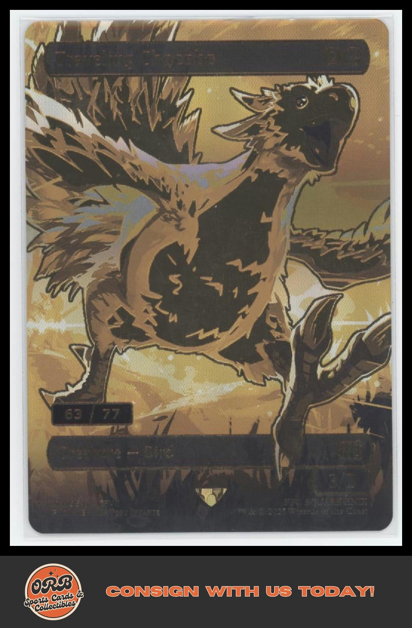 Golden Traveling Chocobo Serialized #63/77 - Front
