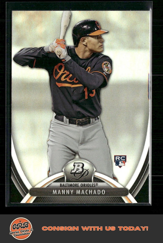 Manny Machado 2013 Bowman Platinum #42 - Front