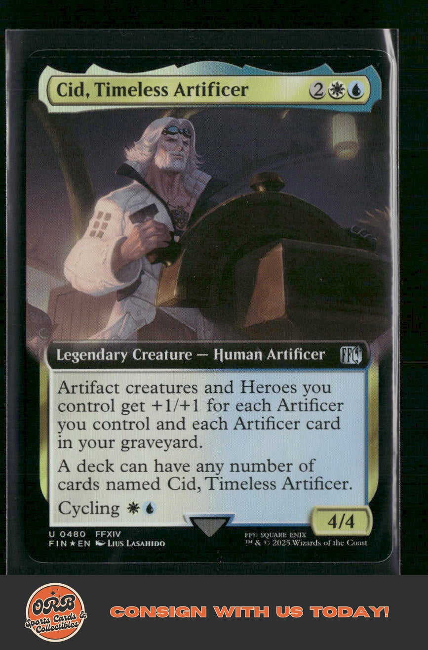 Cid, Timeless Artificer (Extended Art) FINAL FANTASY #480 Foil - Front
