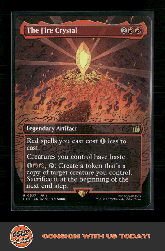 The Fire Crystal (Borderless) FINAL FANTASY #337 - Front