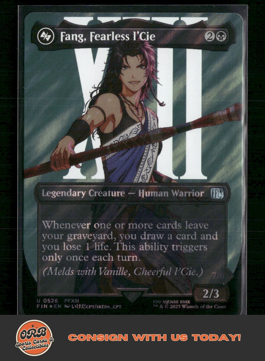 Fang, Fearless l'Cie (Borderless) (Surge Foil) FINAL FANTASY #526 - Front