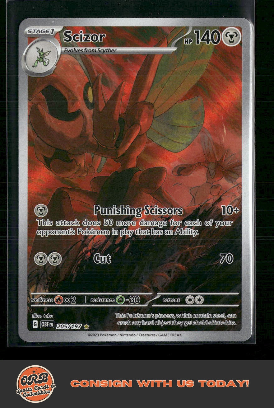 Scizor SV03: Obsidian Flames #205/197 - Front