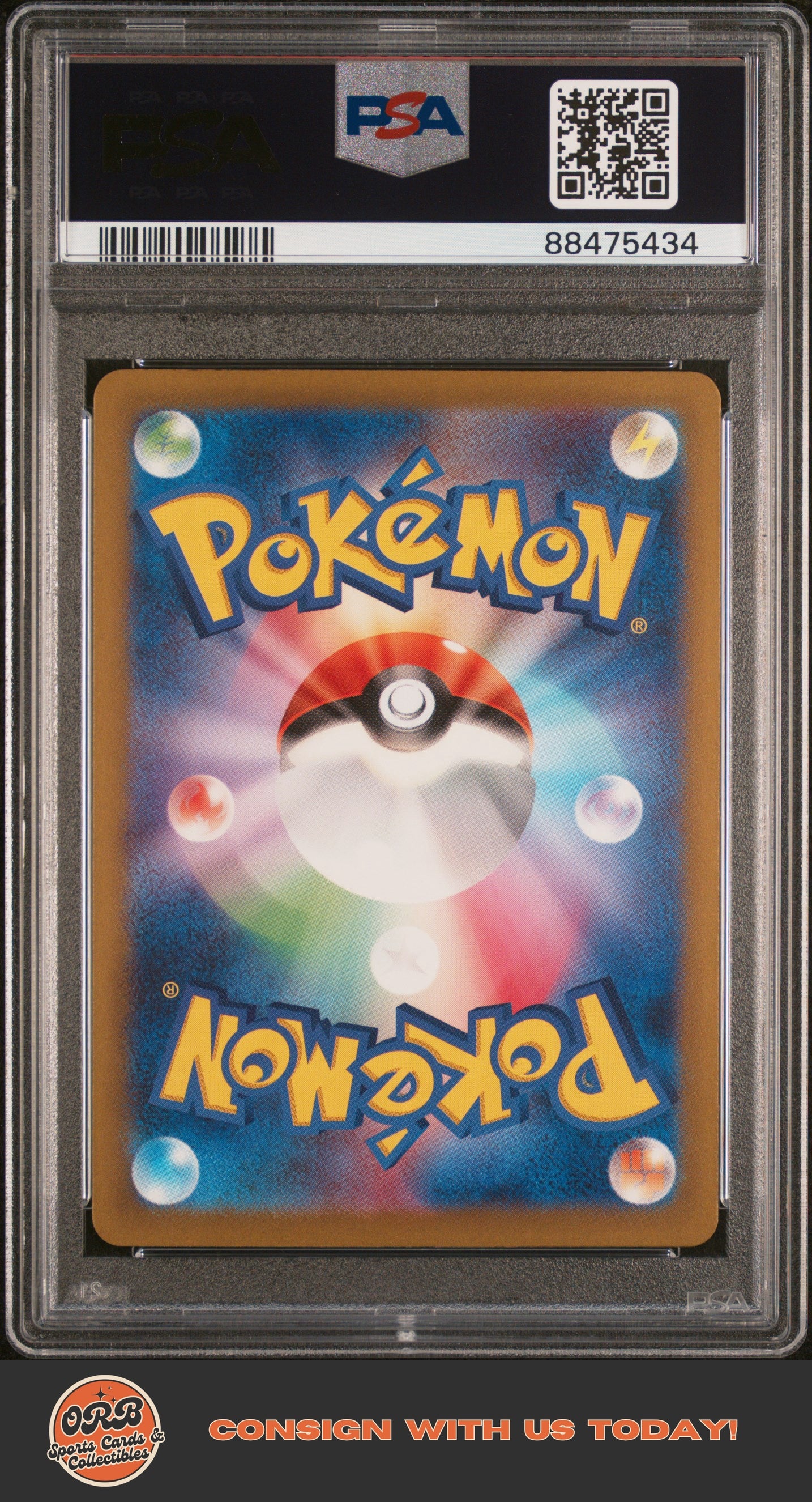 Iono 2023 Pokemon Japanese Sv4a-Shiny Treasure Ex #350 Special Art Rare PSA 9 - Back
