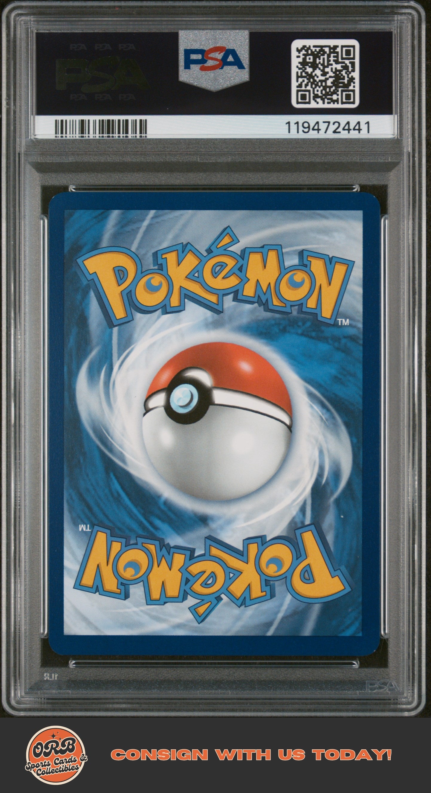 Pikachu Ex 2024 Pokemon-Surging Sparks #238 Special Illustration Rare PSA 8 - Back