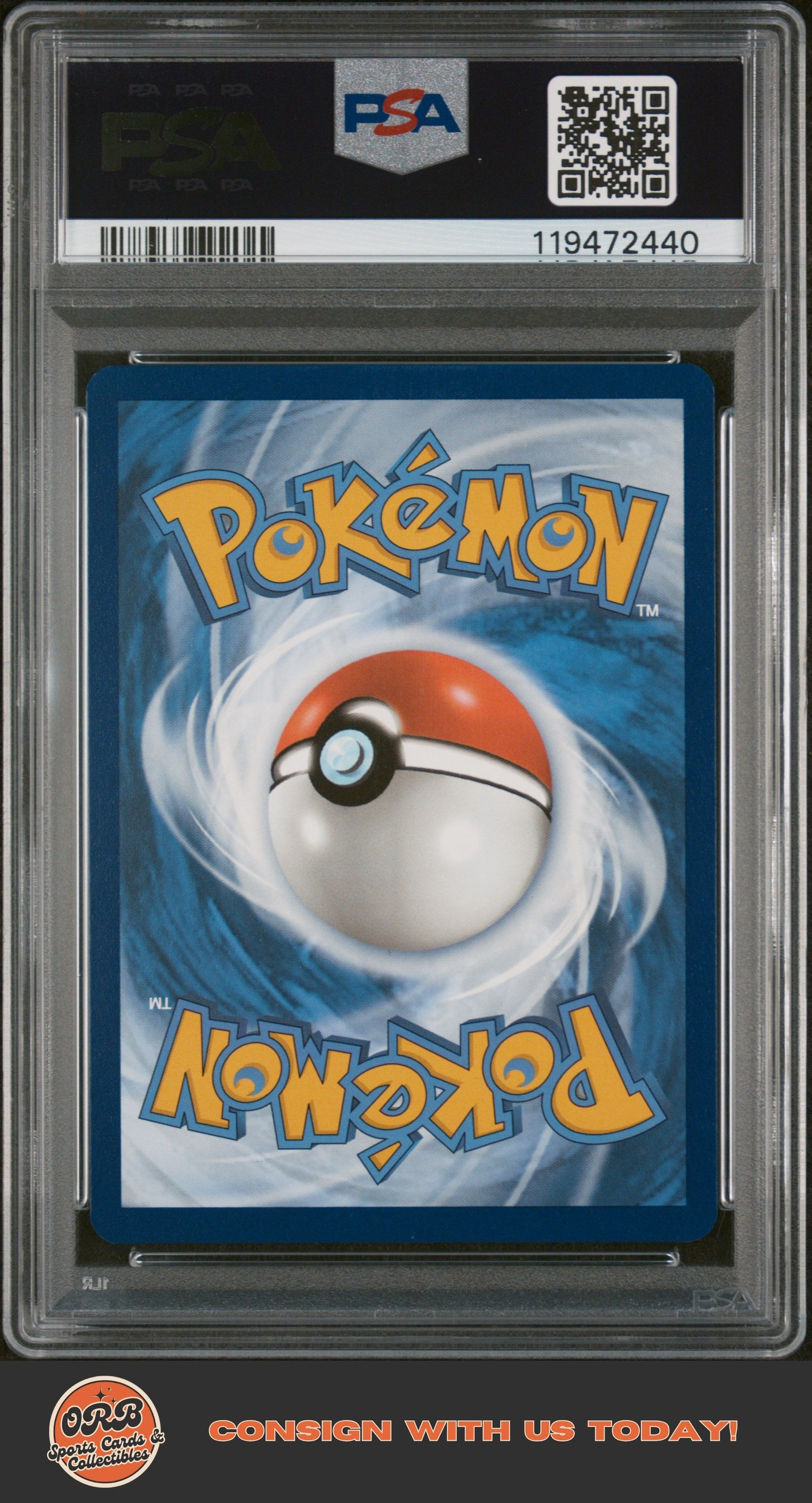 Pikachu Ex 2024 Pokemon Ssp En-Surging Sparks #247 Hyper Rare PSA 10 - Back