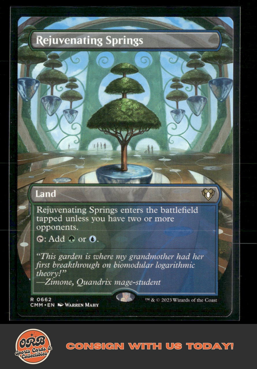 Rejuvenating Springs (Borderless) Commander Masters #662 - Front