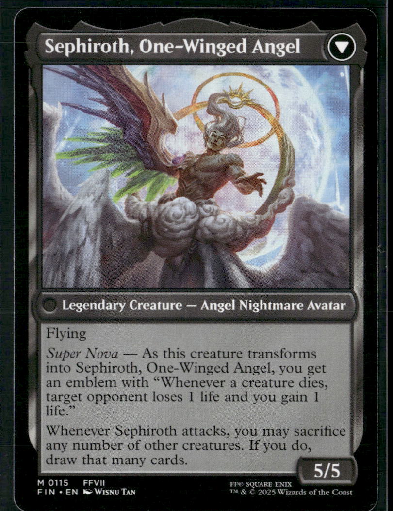 Sephiroth, Fabled SOLDIER FINAL FANTASY #115 - Back