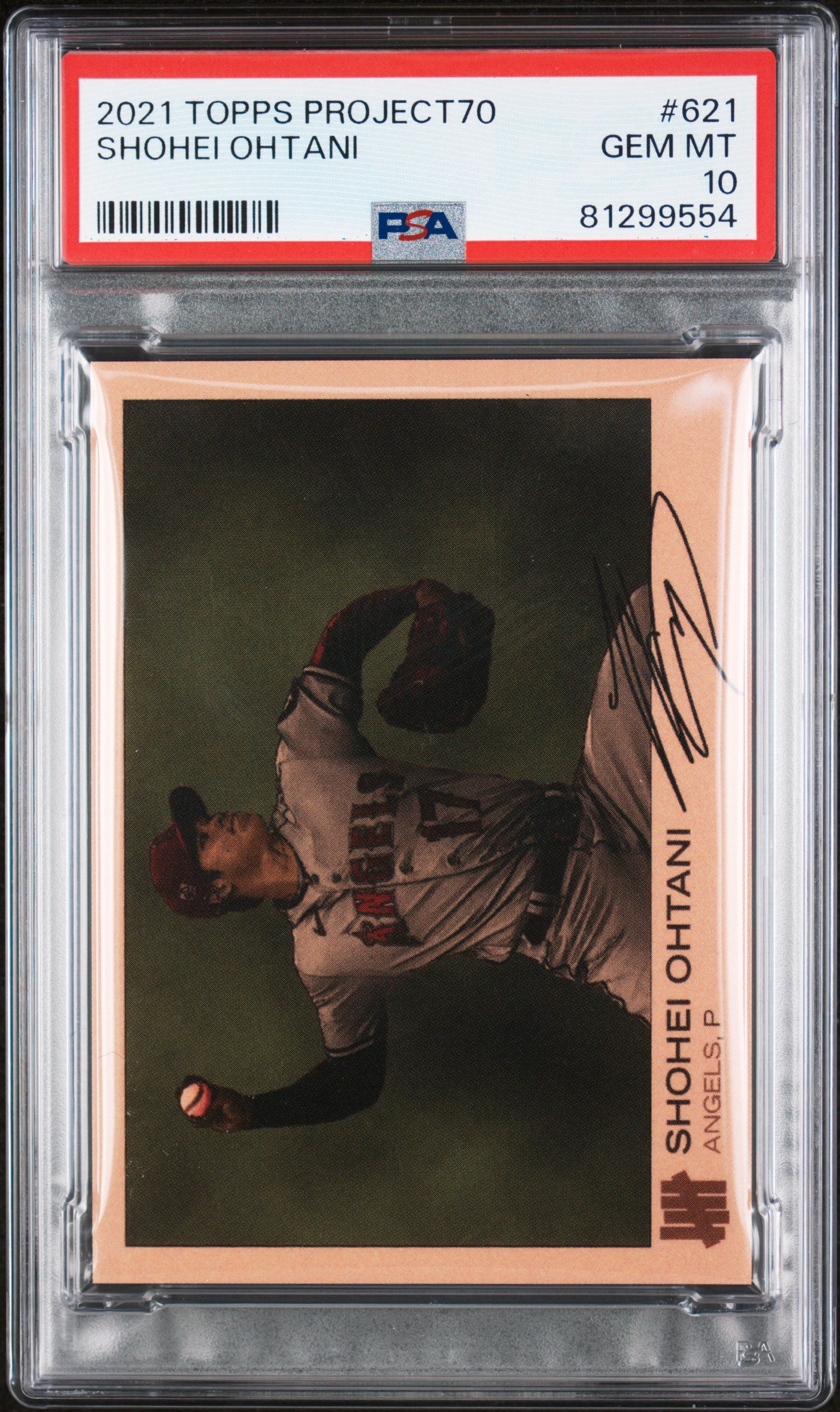 Shohei Ohtani 2021 Topps Project70 #621 PSA 10 - Front