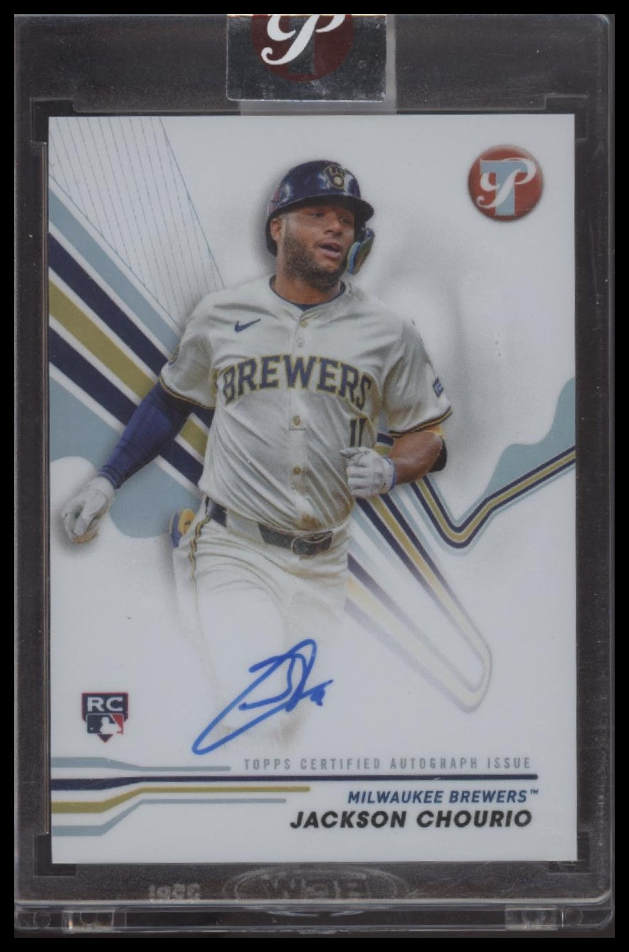 Jackson Chourio 2024 Topps Pristine #PA-JCH Pristine Autographs - Front