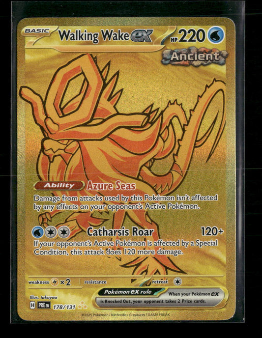 Walking Wake ex SV: Prismatic Evolutions #178/131 - Front
