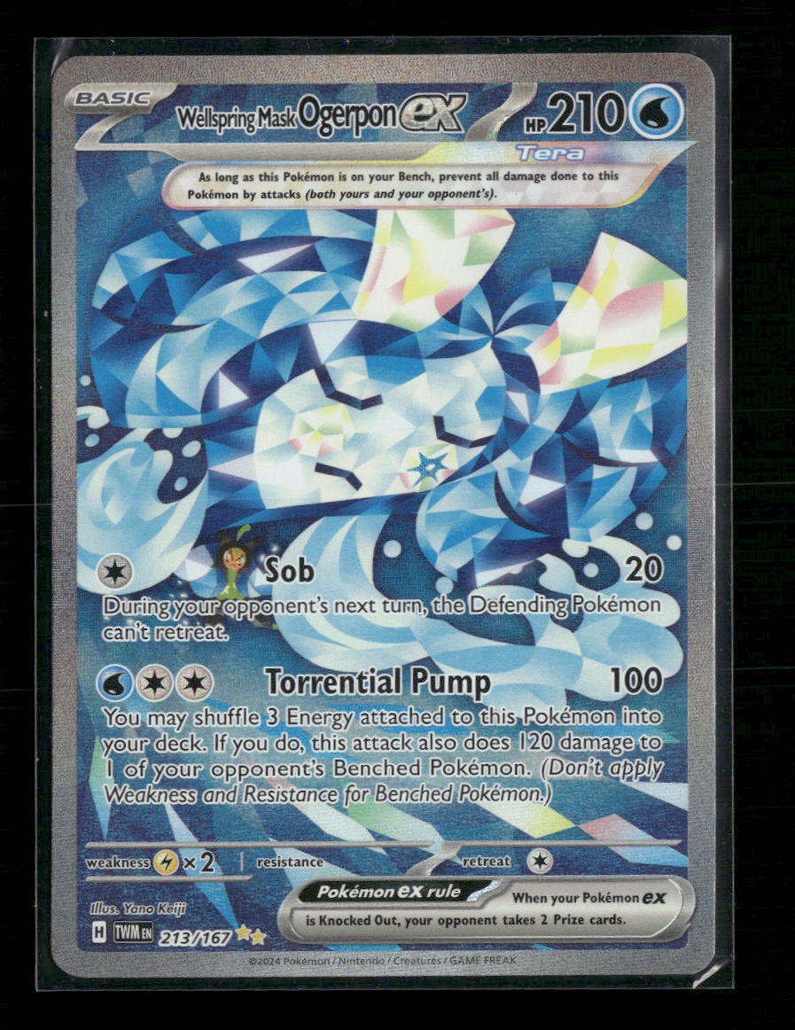 Wellspring Mask Ogerpon ex SV06: Twilight Masquerade #213/167 - Front