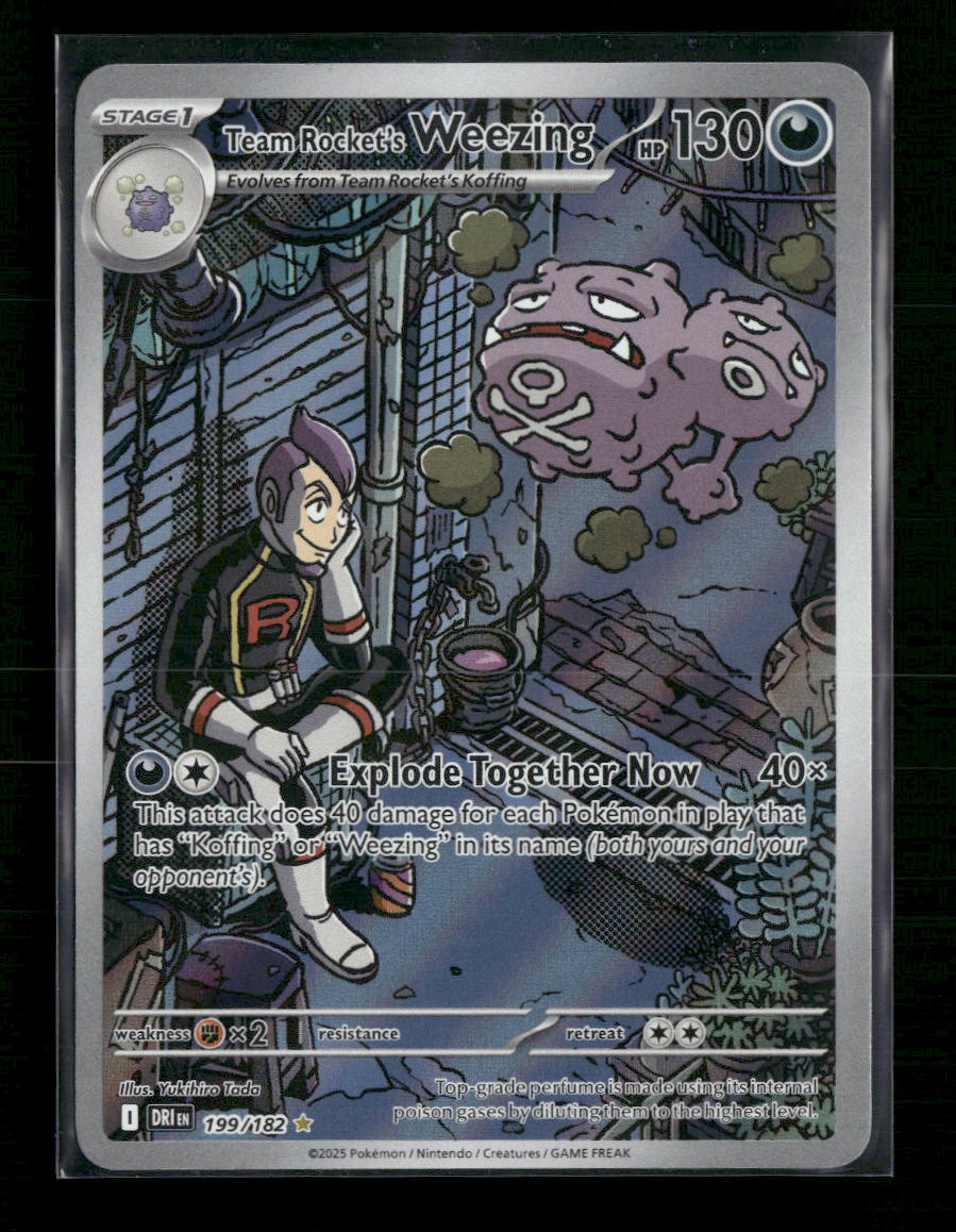 Team Rocket's Weezing SV10: Destined Rivals #199/182 - Front