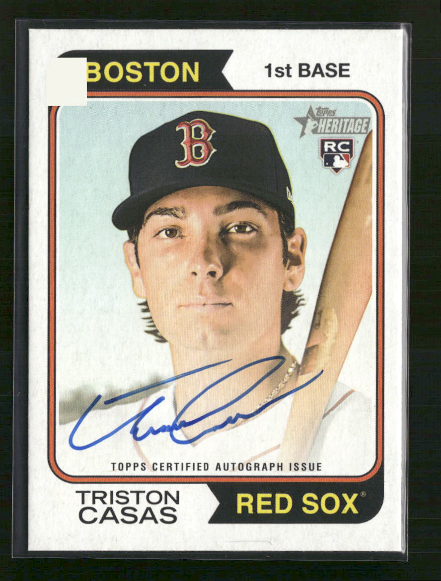 Triston Casas 2023 Topps Heritage #ROA-TC Real One Autographs - Front