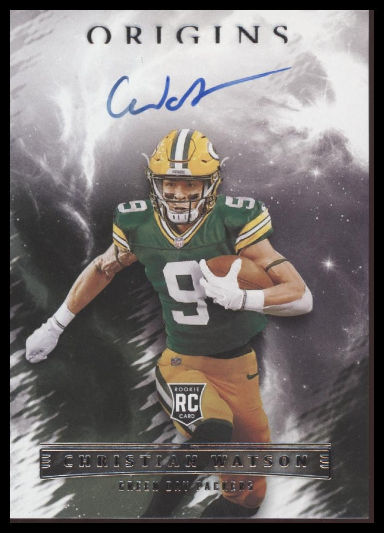 Christian Watson 2022 Panini Origins #RAU-CWA Rookie Autographs - Front
