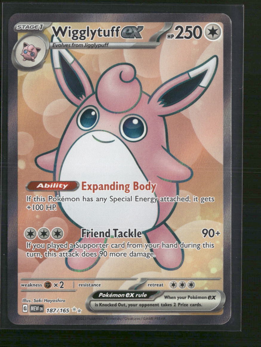 Wigglytuff ex SV: Scarlet & Violet 151 #187/165 - Front