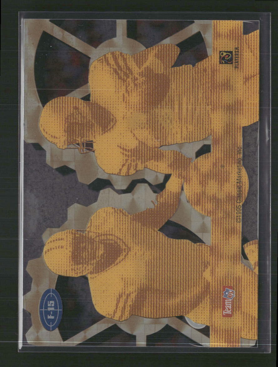 Brett Favre / Reggie White 1995 Classic Images Limited #F-15 Focused Gold - Back