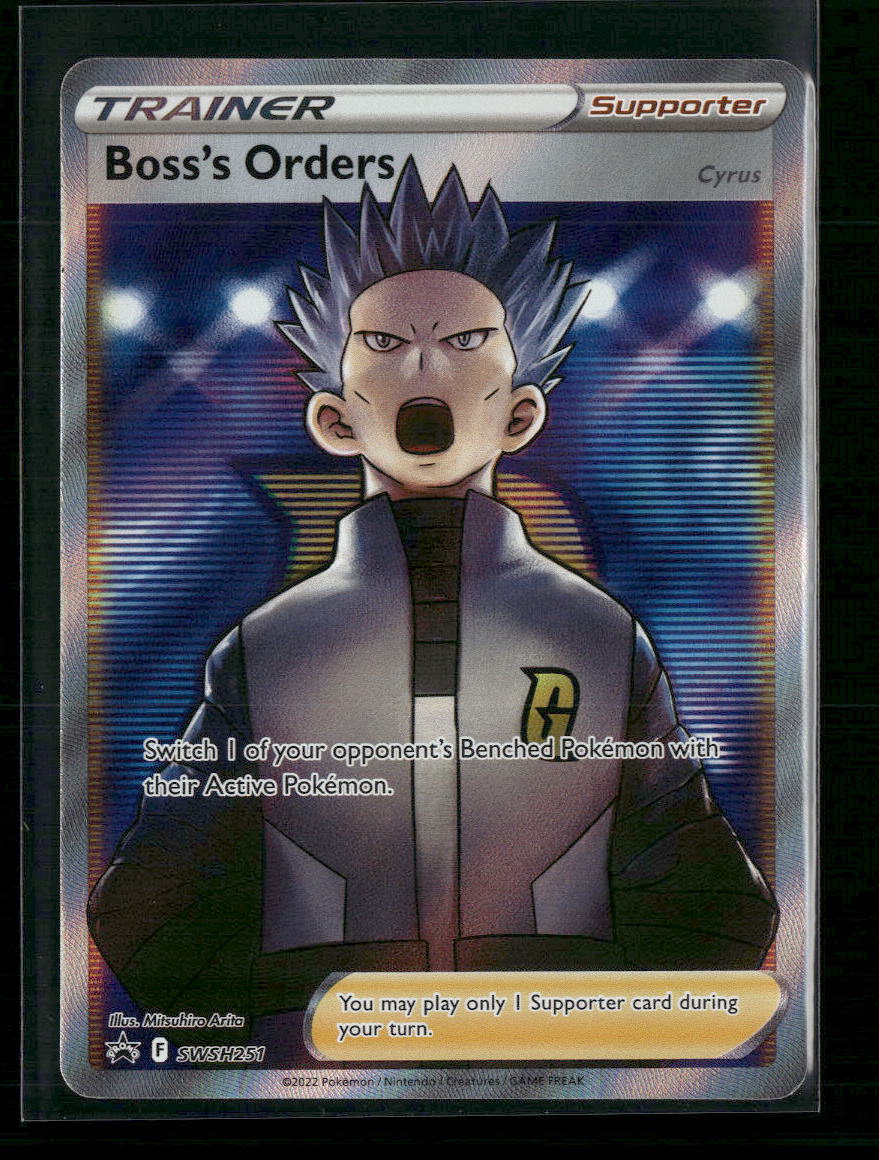 Boss's Orders (Full Art) SWSH: Sword & Shield Promo Cards #SWSH251 - Front