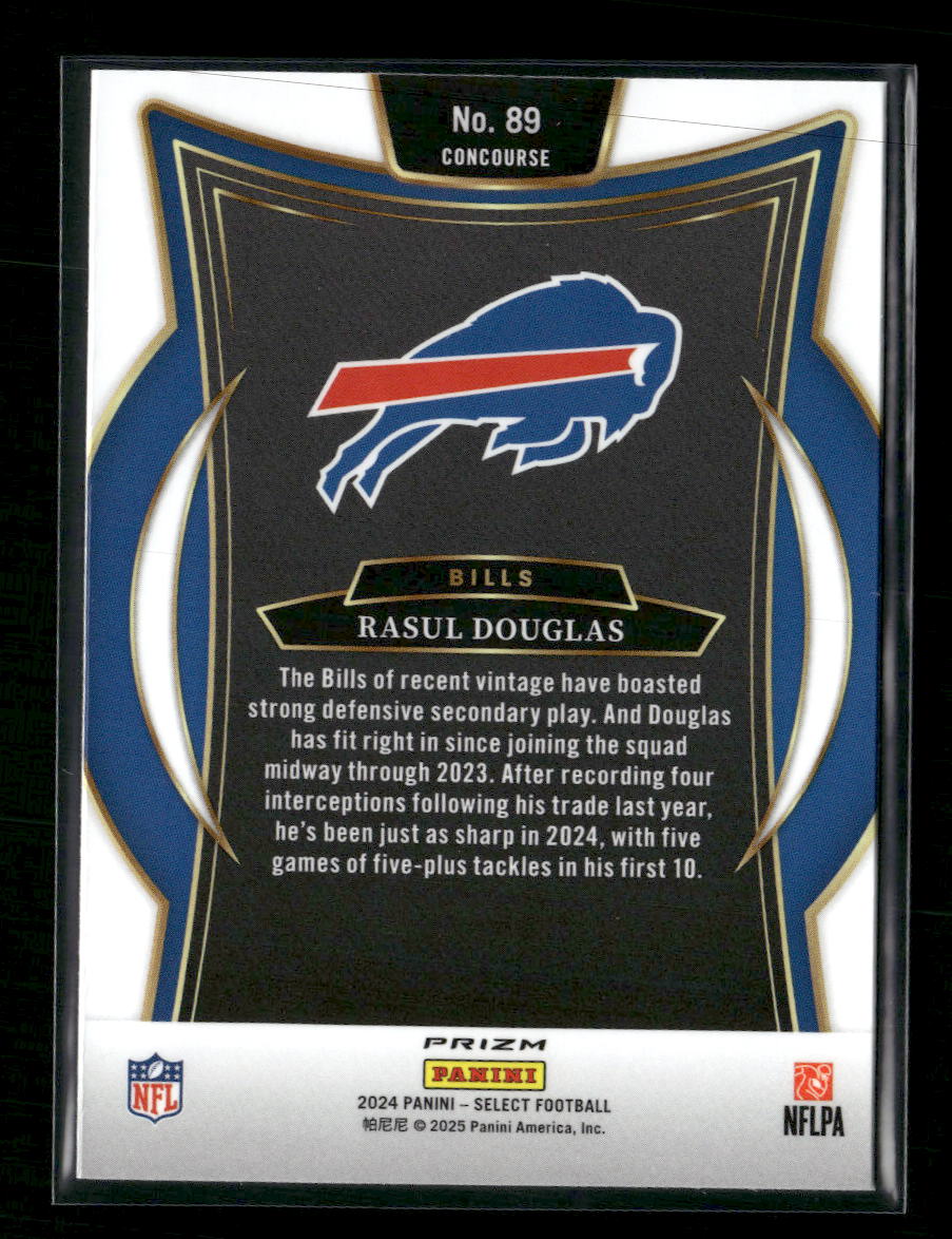 Rasul Douglas 2024 Panini Select #488 Tiger Prizm - Back