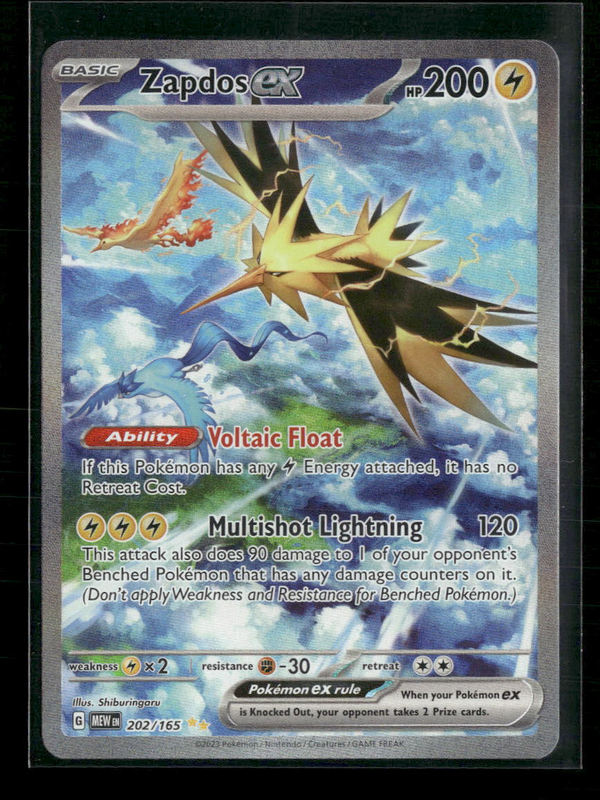 Zapdos ex SV: Scarlet & Violet 151 #202/165 - Front