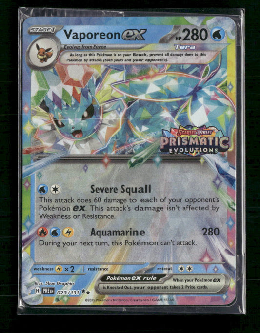Vaporeon ex Miscellaneous Cards & Products #023/131 - Front