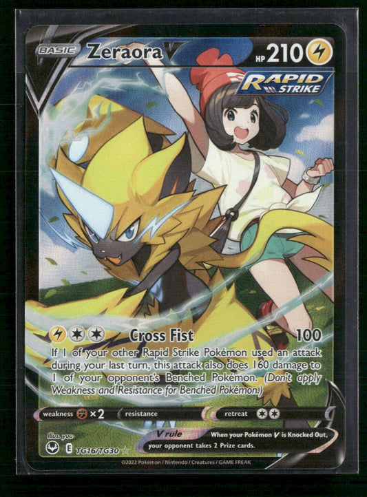 Zeraora V SWSH12: Silver Tempest Trainer Gallery #TG16/TG30 - Front